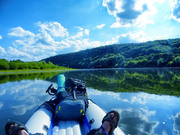 rafting on the Dniester river