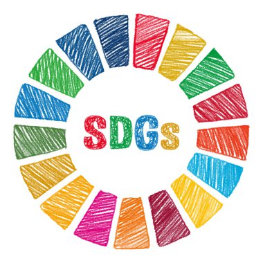 Hand drawn SDGs color wheel