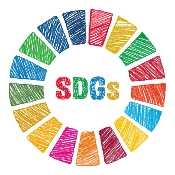 El çizilmiş SDG renk tekerleği