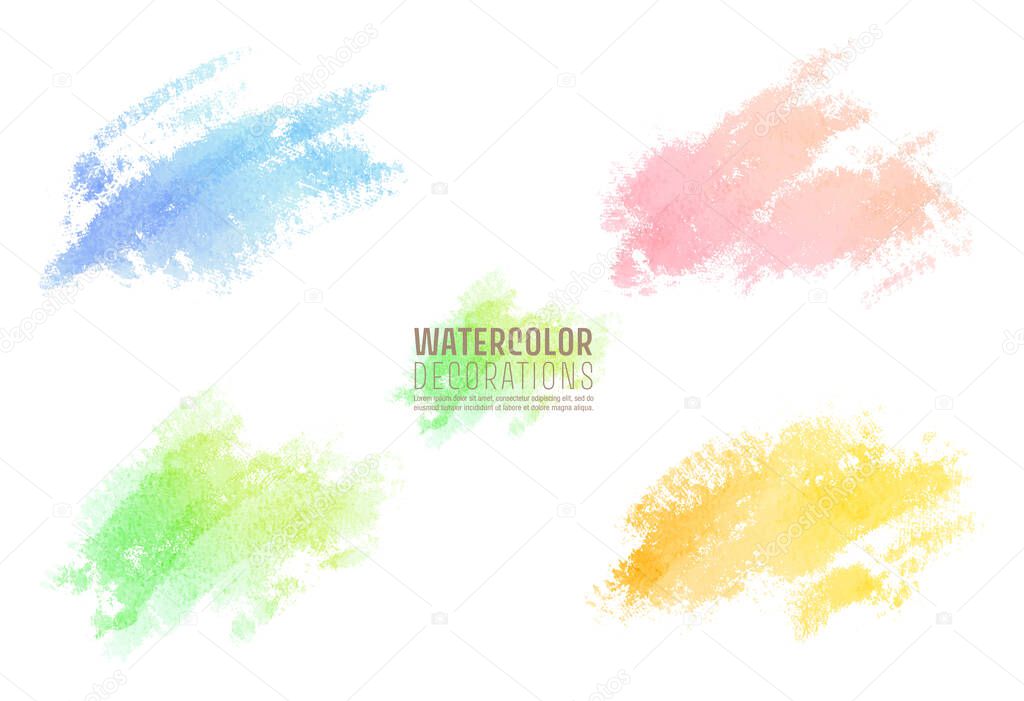 watercolor vector brush stroke backgrounds
