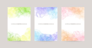 Renkli suluboya vektör arkaplanı