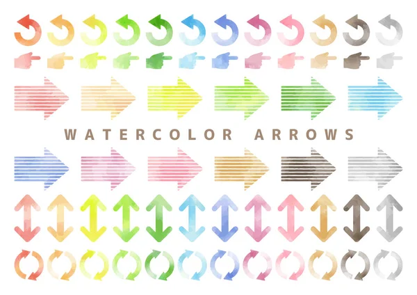 Renkli suluboya okları seti