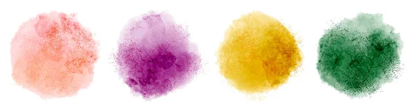 Watercolor Vector Circles Background Title Logo — Wektor stockowy