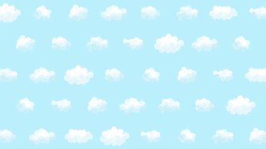 Mavi arkaplanda suluboya bulutları