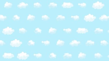 Mavi arkaplanda suluboya bulutları