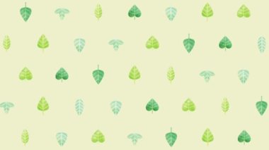 Simple leaves illustration background