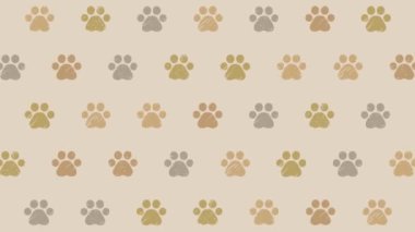 Paw pads illustration background