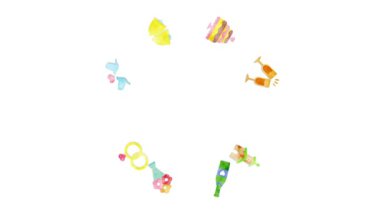 Wedding illustration for title background