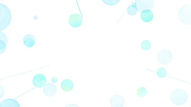 Watercolor Bubble Tunnel Background Blue — Video