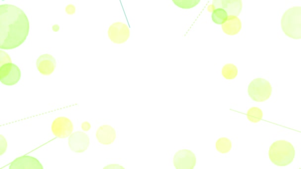 Watercolor Bubble Tunnel Background Green — Video