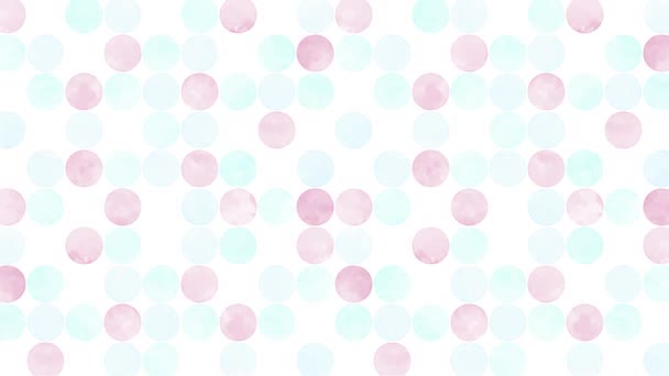 Watercolor Circle Pattern Background — Αρχείο Βίντεο