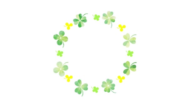 Clover Animation Title Background — 图库视频影像