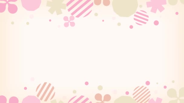 Abstract Frame Pink Beige — Stockvideo