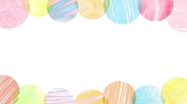 Abstract background (pink and blue clover) 4K