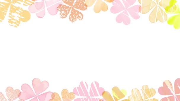 Abstract Background Pink Blue Clover — Vídeos de Stock
