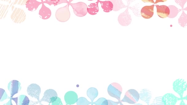 Abstract Background Pink Blue Clover — Vídeo de Stock