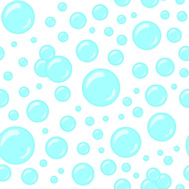 Hava kabarcıkları deseni. Basit düz vektör çizimi