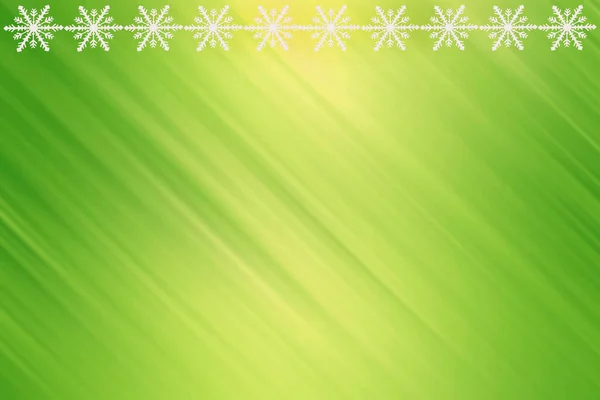 Winter Green Mint Lime Yellow Saturated Bright Gradient Background Snowflakes —  Fotos de Stock