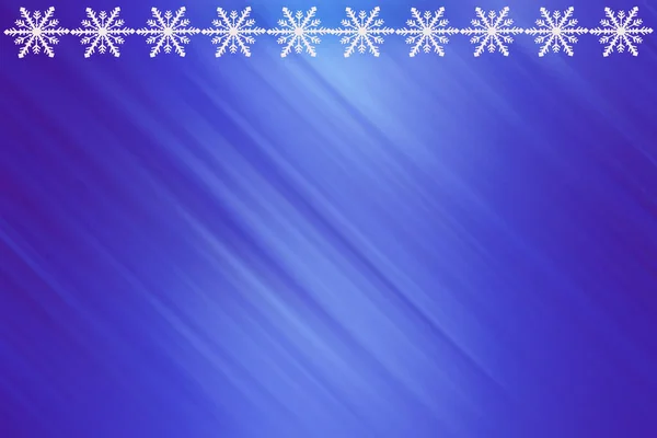 Winter Blue Aquamarine Azure Saturated Bright Gradient Background Snowflakes Top — 图库照片