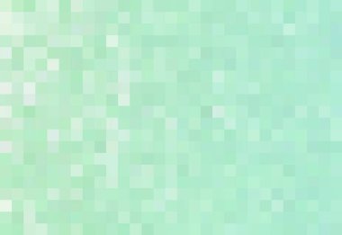 Abstract green turquoise light background with squares, mosaic, geometric pattern. Can be used for websites, brochures, posters, presentations, printing and design.