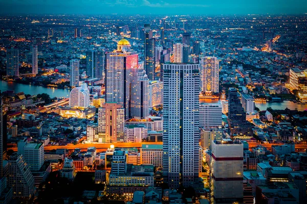 Bangkok Thailand June 2019 Landscape Bangkok City Night Scene — Stock Photo, Image