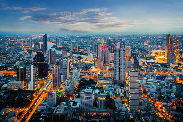 Bangkok Thailand June 2019 Landscape Bangkok City Twilight Time — Stock Photo, Image