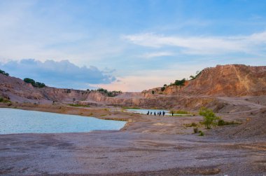The small canyon and small oasis landscape in thailand