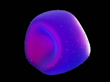 3D illüstrasyon - Aconite anther ve polen