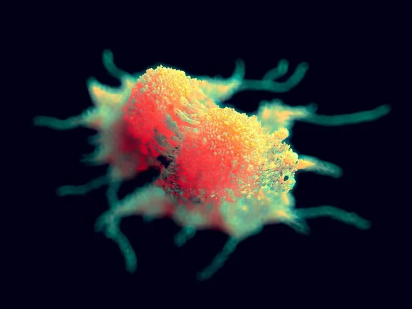 Abbildung Abteilung Krebszellen — Stockfoto