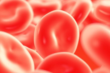 kırmızı kan hücreleri yüksek detay çizimi 