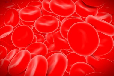 kırmızı kan hücreleri yüksek detay çizimi 