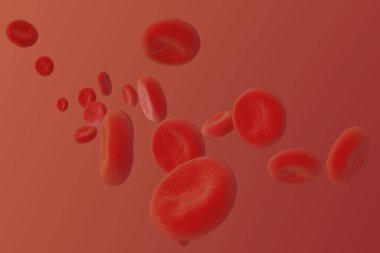 kırmızı kan hücreleri yüksek detay çizimi 