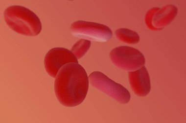 kırmızı kan hücreleri yüksek detay çizimi 