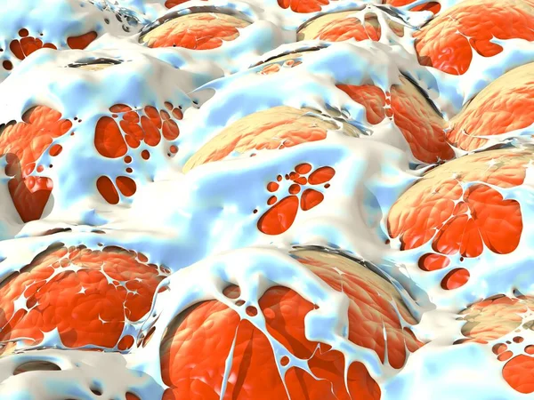 closeup of fat cells