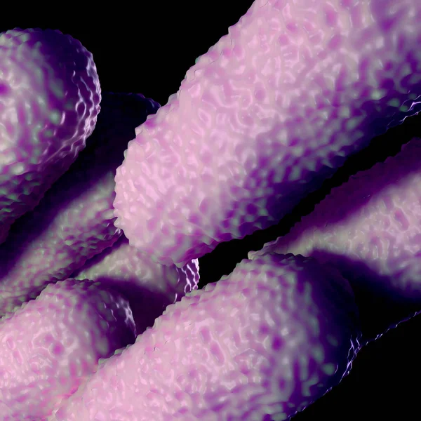 Bakteri Hücrelerinin Gösterimi — Stok fotoğraf