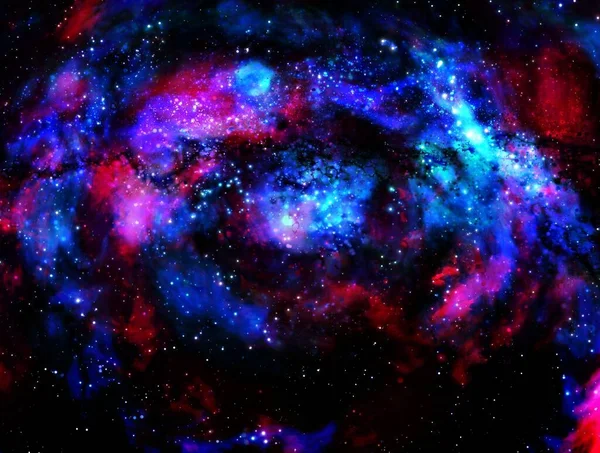 Галактика Открытом Космосе — стоковое фото