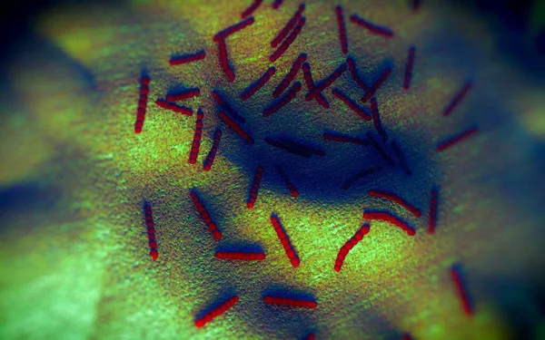Streptococcus Pneumoniae Pneumococco Gram Positivo Cocco Forma Batteri Patogeni Che — Foto Stock