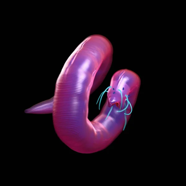 Rendering Gusano Nematodo —  Fotos de Stock