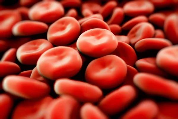 高詳細に赤い血球のイラスト — ストック写真