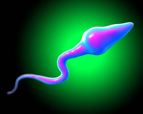 Sperm Cell Closeup Illustration — Stockfoto