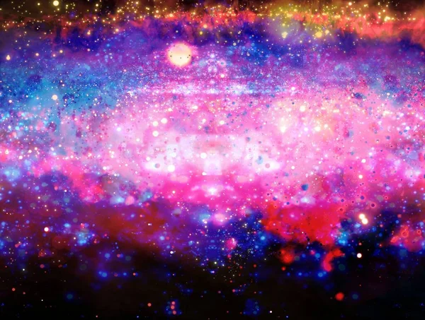 Galaxie Dans Espace — Photo