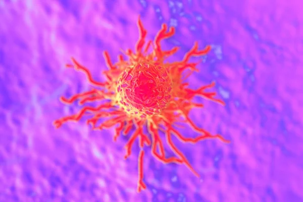 Ilustração Células Cancerosas Tumor Detalhes Elevados — Fotografia de Stock