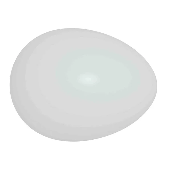 One Egg Isolated White — Stock Photo, Image