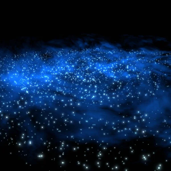 Gezegen Galaksinin Yıldızları Serbest Uzayda — Stok fotoğraf