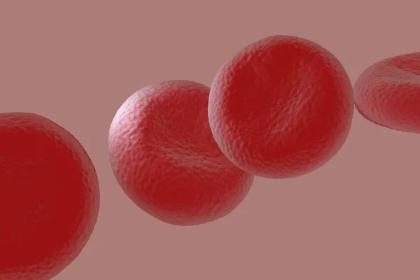 Απεικόνιση Των Ερυθρών Αιμοσφαιρίων Υψηλή Λεπτομέρεια — Φωτογραφία Αρχείου