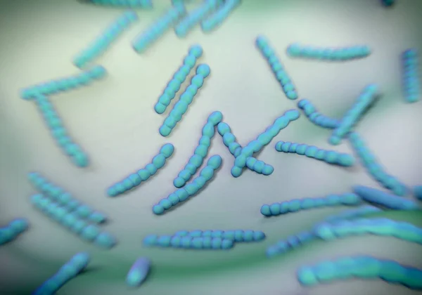 Kompozycja Bakterii Streptococcus Pneumoniae — Zdjęcie stockowe