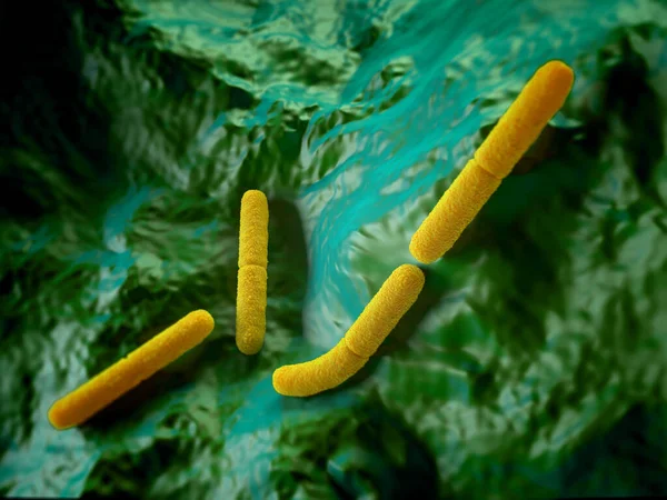 Clostridium Botulinum Bacterium Ilustração Arte — Fotografia de Stock