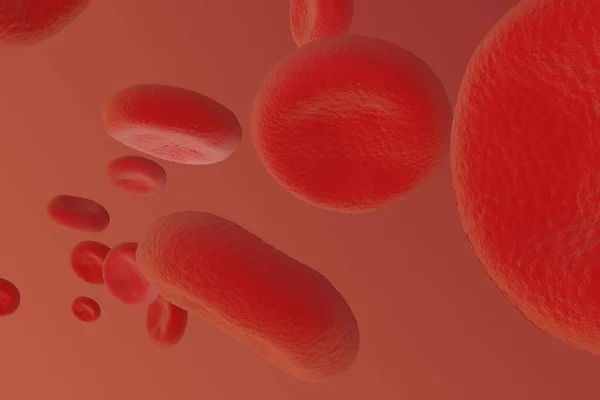 Ilustração Dos Glóbulos Vermelhos Alto Detalhe — Fotografia de Stock