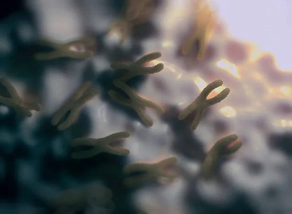 Abstrakte Nahaufnahme Hintergrund Mit Telomeren — Stockfoto