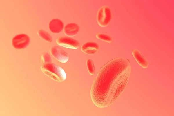 Ilustracja Czerwonych Ciałek Krwi Wysokiej Szczegółowo — Zdjęcie stockowe